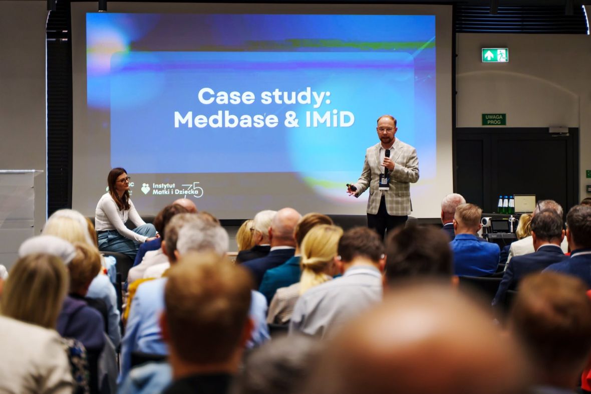 wystąpienie podczas wydarzenia "Case study: Medbase & IMiD"